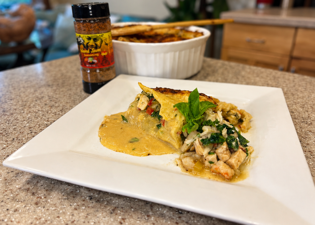 Floribbean Seafood Lasagna by Chef Winston