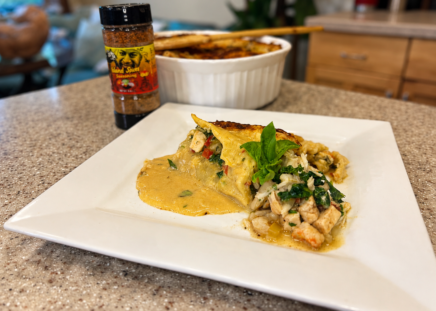 Floribbean Seafood Lasagna by Chef Winston