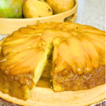 Mango Upside-Down Cake with Rum Caramel by Chef Winston