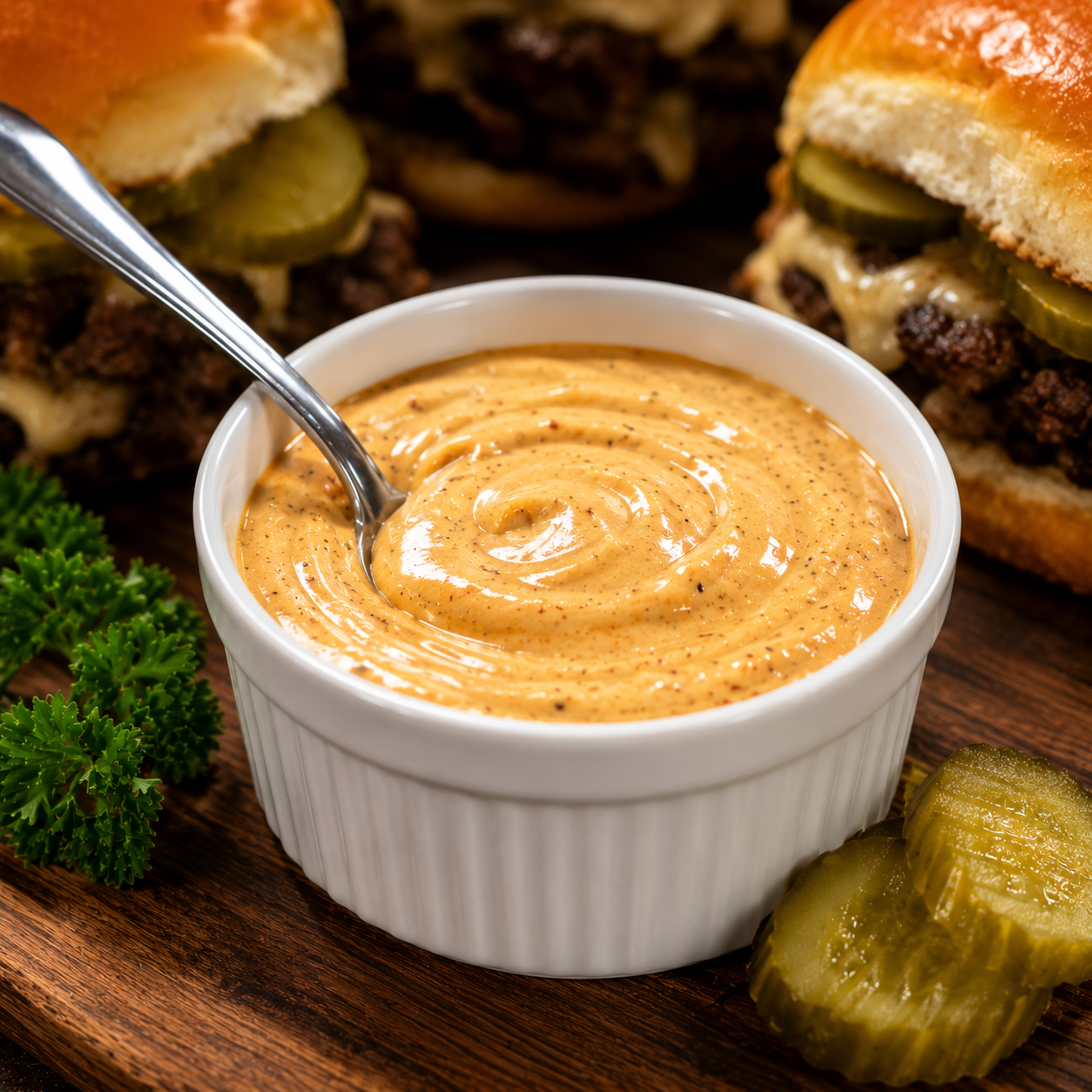 Slider sauce with lime and honey by Chef Winston