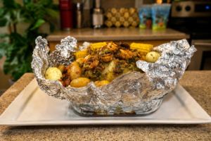 Floribbean Seafood Cabbage by Chef Winston