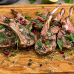 Floribbean rack of lamb recipe with roasted garlic lime butter by Chef Winston